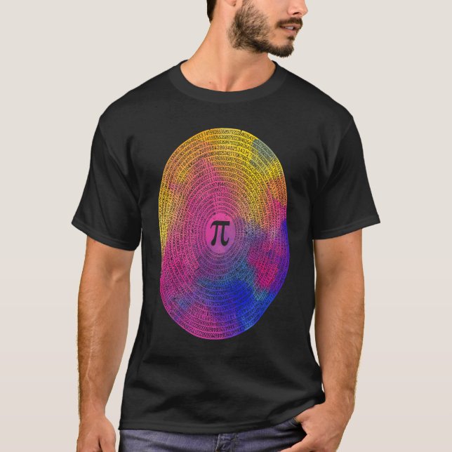 10000 Digits Pi Sign Math  Mathematics Nerd Pi Day T-Shirt (Vorderseite)