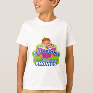 1000 Bücher vor Kindergarten Phonics T - Shirt