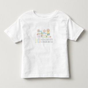 1000 Bücher vor Kindergarten-Shirt Kleinkind T-shirt