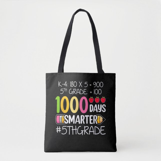 1000 Days Smarter Fifth 5th Grade Teacher Student (Vorderseite)