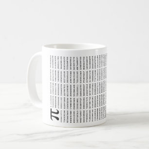 1000 erste Ziffern i-Nummer   Mathematisches Symbo Kaffeetasse