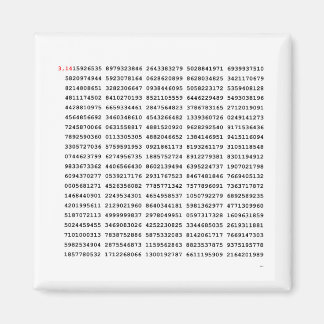 1000 erste Ziffern i-Nummer | Mathematisches Symbo Magnet