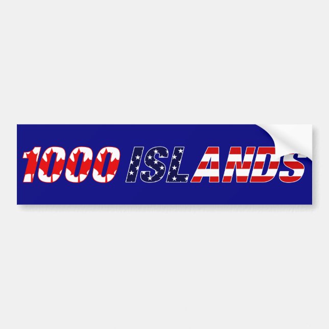 1000 Insel-Autoaufkleber Autoaufkleber (Vorne)