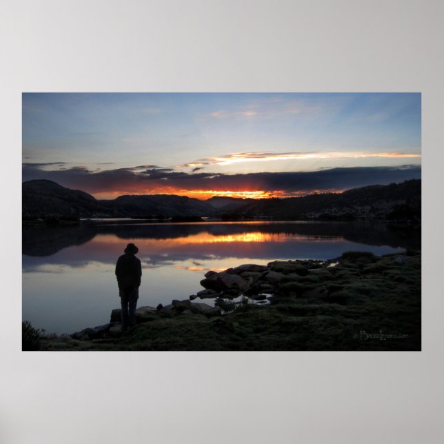 1000 Insel Sonnenaufgang - Ansel Adams Wilderness Poster (Vorne)