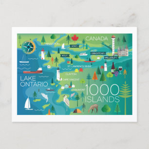 1000 Inseln Postkarte