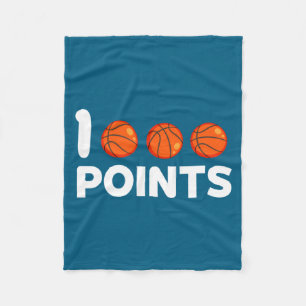 1000 Ints Basketball-Punkterichter High School Bas Fleecedecke