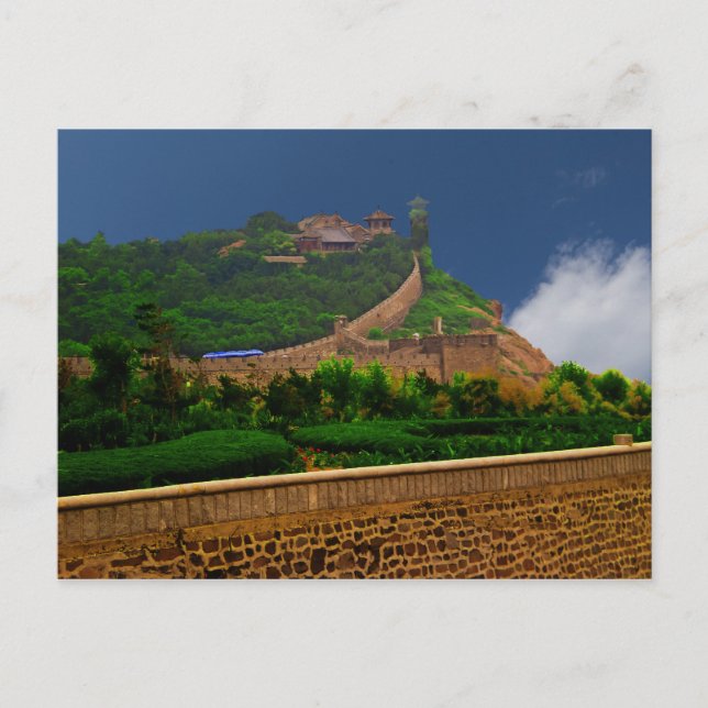 1000 Jahre alte Burg Penglai Ge Postkarte (Vorderseite)