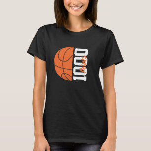 1000 Karrierepunkte Basketball-Spieler-Team Damen T-Shirt