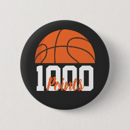 1000 Karrierepunkte Scorer Basketball High School Button