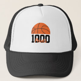 1000 Karrierepunkte Scorer Basketballspieler Team Truckerkappe
