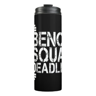 1000 lbs Bank-Hocke Deadlift Powerlift Fitness- Thermosbecher