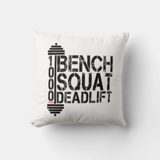 1000 Lbs Bench Squat Deadlift Powerlift Fitness Kissen