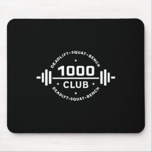 1000 Pfund Club Bodybuilding Workout Kraftsportler Mousepad
