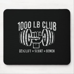 1000 Pfund Club Kraftdreikampf Muskel Bodybuilding Mousepad