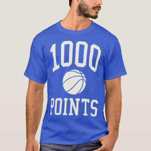 1000 Punkte Basketball Geschenk High School Basket T-Shirt