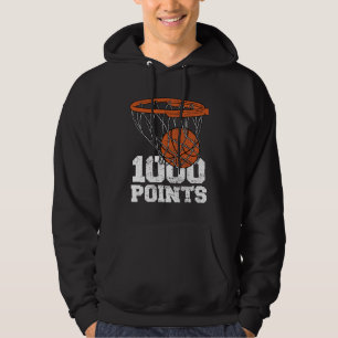 1000 Punkte Basketball Scorer High School Basketba Hoodie