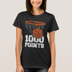 1000 Punkte Basketball Scorer High School Basketba T-Shirt