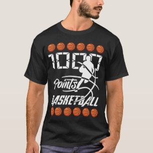 1000 Punkte Basketball Scorer High School Basketba T-Shirt