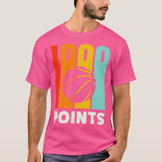1000 Punkte Basketball Scorer High School Basketba T-Shirt