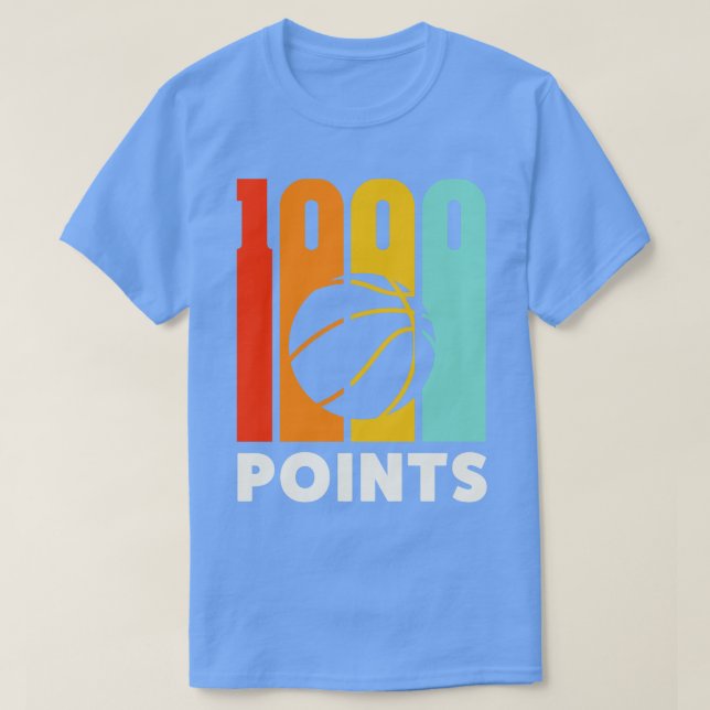 1000 Punkte Basketball Scorer High School Basketba T-Shirt (Design vorne)
