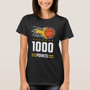 1000 Punkte Basketball Scorer High School Basketba T-Shirt