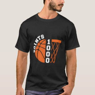 1000 Punkte Basketball Scorer High School Basketba T-Shirt