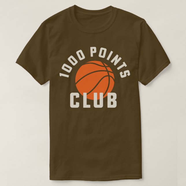 1000 Punkte Basketball Tshirt High School Basketba (Design vorne)