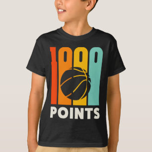 1000 Punkte Bysketbyll Hoch Schule Basketby T-Shirt