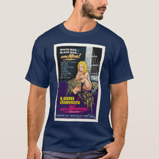 1000 Sträflinge und eine Frau 1971 Vintage-Filmpla T-Shirt