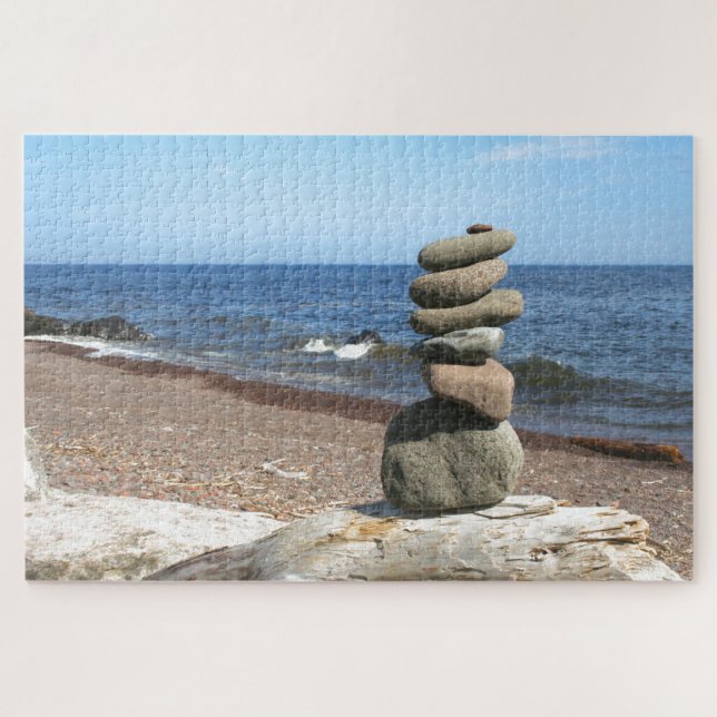 1000 Stück Cairn Meditation Stones Puzzle (Horizontal)