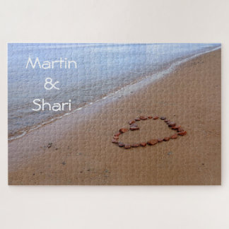 1000 Stück Red Rocks Heart am Sandy Beach Puzzle