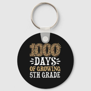 1000 Tage des Wachsens 5. Klasse Leopard-Schüler 1 Schlüsselanhänger