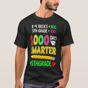 1000 Tage schlauer 5. Klasse Schüler Lehrer Schul T-Shirt