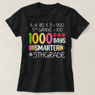 1000 Tage Smarter fünfter Schulleiter T-Shirt