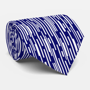 100216 - Deep Navy und White Krawatte
