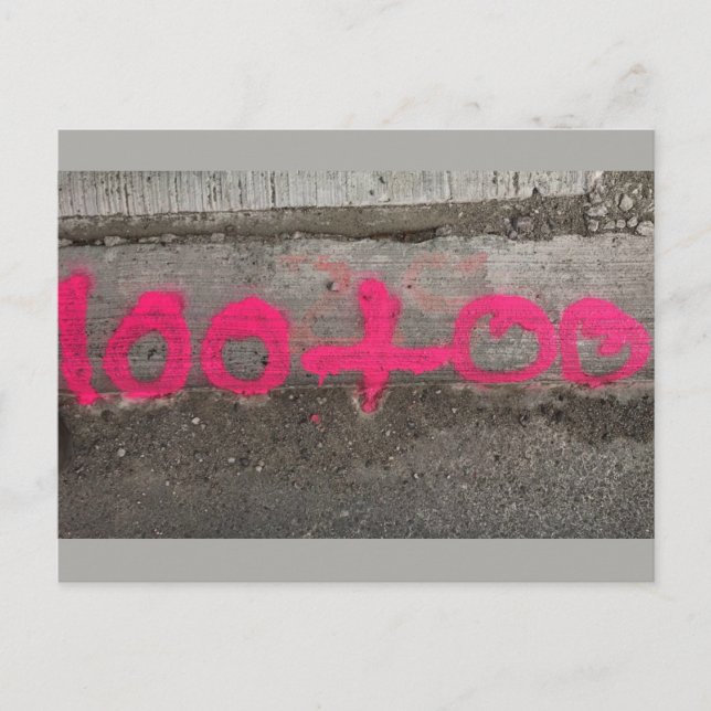 100+00 Umfrage/Baustelle - Postkarte (Vorderseite)