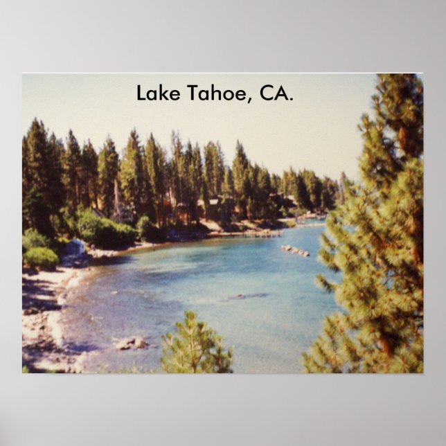 100_1068Lake Tahoe, Lake Tahoe, CA. Poster (Vorne)