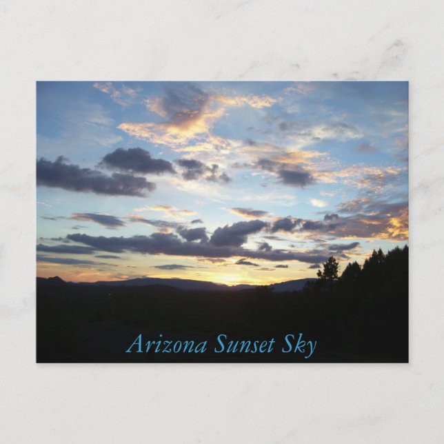 100_5037 Arizona Sunset Sky Postkarte (Vorderseite)