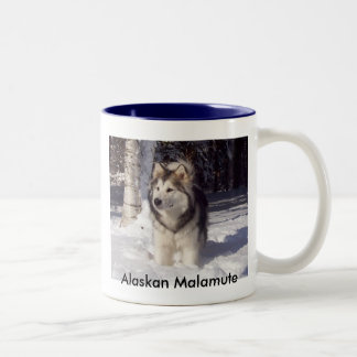 100_5815, alaskischer Malamute Zweifarbige Tasse