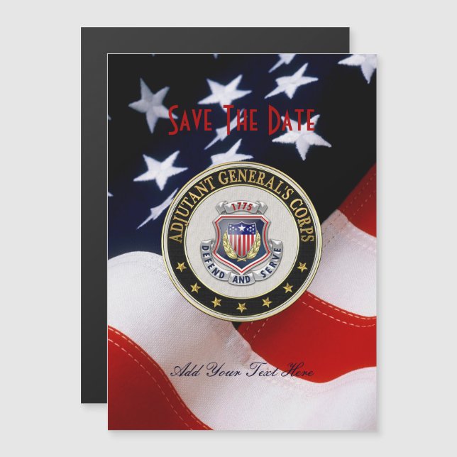 [100] AG Corps Regionale Insignien [3D] Magneteinladung (Vorne/Hinten)