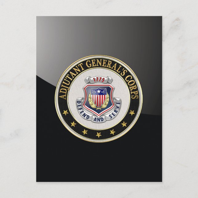 [100] AG Corps Regionale Insignien [3D] Postkarte (Vorderseite)