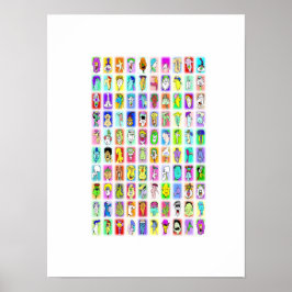 100 alberne Gesichter: Poster