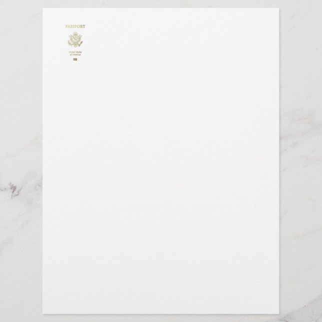 [100] American Passport Cover (Vorderseite)