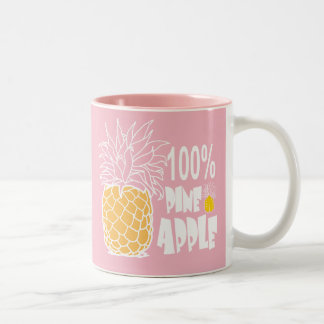 100 % Ananas Zweifarbige Tasse
