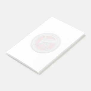 [100] Assyrian Winged Lion: Gold & Black Lamassu Post-it Klebezettel