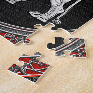 [100] Assyrian Winged Lion - Silver Lamassu Puzzle