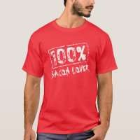100 % Bacon-Liebhaber im Shirt