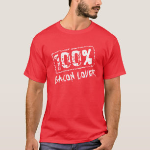 100 % Bacon-Liebhaber im Shirt