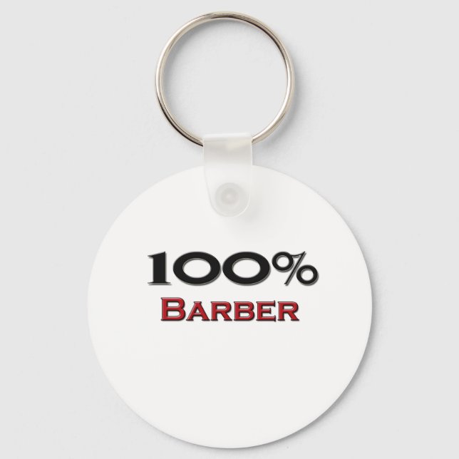 100 % Barber Schlüsselanhänger (Vorderseite)