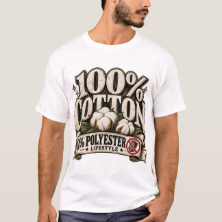 100% BAUMWOLLE / 0% POLYESTER LIFESTYLE T-Shirt